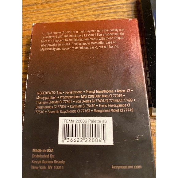 Kevyn Aucoin The Essential Eye Shadow Set #6 Baby Blu White Sage Aubergine Black - Picture 6 of 9